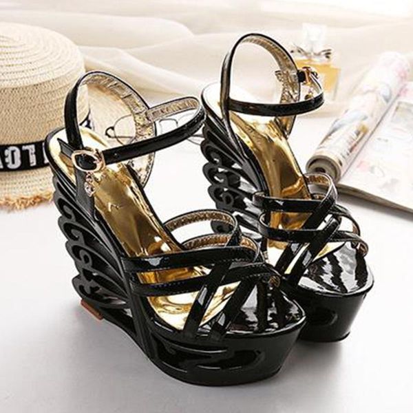 sandals 2021 bridal shoes ladies personality platform striptease brand wedding dress super high heels, Black
sandals 2021 bridal shoes ladies personality platform striptease brand wedding dress super high heels, Black