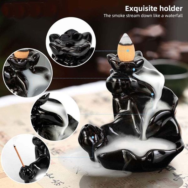 fragrance lamps waterfall incense burner backflow ceramic holder fountain cones for home decor office 2021
fragrance lamps waterfall incense burner backflow ceramic holder fountain cones for home decor office 2021