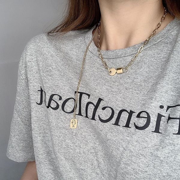 rainbery stainless steel jewelry punk metal lock pendant necklace minimalist 18 k plated chain gala jn1357 chains, Silver
rainbery stainless steel jewelry punk metal lock pendant necklace minimalist 18 k plated chain gala jn1357 chains, Silver