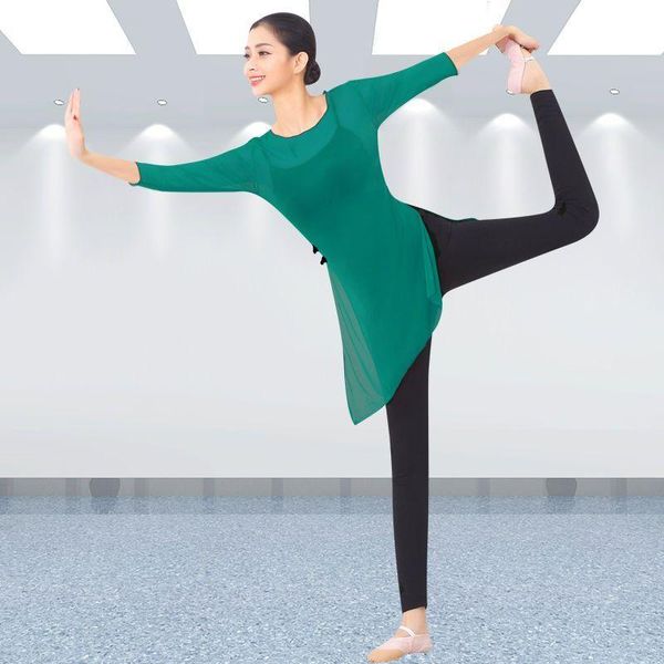 yoga outfit woman sports clothes classical dance practice stretch breathable comfortable mesh three-quarter sleeves shirts
yoga outfit woman sports clothes classical dance practice stretch breathable comfortable mesh three-quarter sleeves shirts