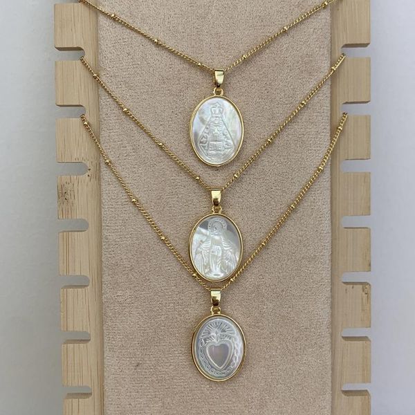 pendant necklaces religious oval holy sacred heart virgin mary choker necklace for women natural mother of pearl shell neck chain jewelry, Silver
pendant necklaces religious oval holy sacred heart virgin mary choker necklace for women natural mother of pearl shell neck chain jewelry, Silver