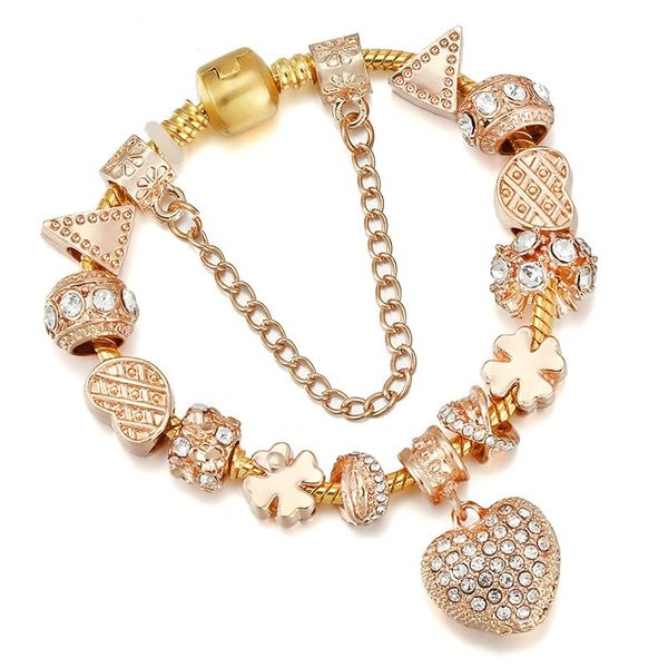 fashion sterling silver rose gold heart paved crystal murano lampwork glass & european charm beads four leave clover dangle fits pandora cha, Black
fashion sterling silver rose gold heart paved crystal murano lampwork glass & european charm beads four leave clover dangle fits pandora cha, Black