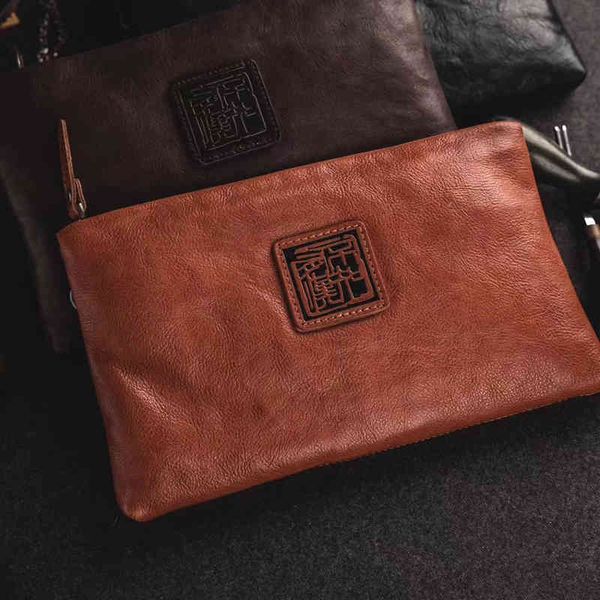 designer bags leather retro men's clutch bag neutral vegetable tanned layer cowhide leather soft leather wallet hand bagluxury bag, Red;black
designer bags leather retro men's clutch bag neutral vegetable tanned layer cowhide leather soft leather wallet hand bagluxury bag, Red;black