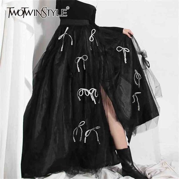 patchwork bowknot skirt for women high waist mesh split ball gown skirts female fashion clothing 210521, Black
patchwork bowknot skirt for women high waist mesh split ball gown skirts female fashion clothing 210521, Black