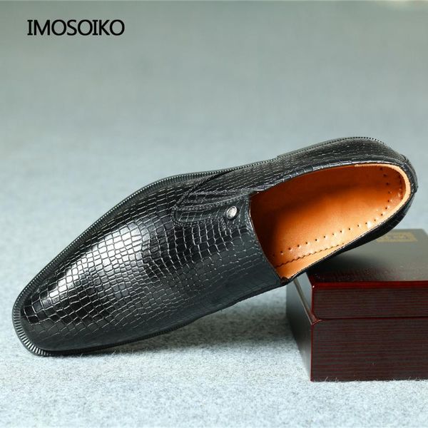 spring and autumn men's comfortable fashion sets business gentlemen classic crocodile pattern striped plaid leather casual shoes dress, Black
spring and autumn men's comfortable fashion sets business gentlemen classic crocodile pattern striped plaid leather casual shoes dress, Black