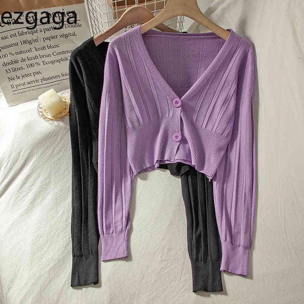 ezgaga knitted cardigan women autumn new fashion v-neck long sleeve solid thin single breasted multiple colour slim casual 210430, White
ezgaga knitted cardigan women autumn new fashion v-neck long sleeve solid thin single breasted multiple colour slim casual 210430, White