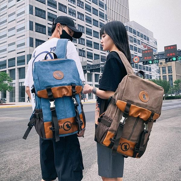 backpack fashion retro men's trend women's large capacity canvas travel bag wear-resistant
backpack fashion retro men's trend women's large capacity canvas travel bag wear-resistant
