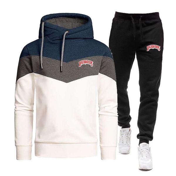 men's hoodies & sweatshirts autumn and winter suit stitching jogging sportswear 2-piece clothes hoodie + pants streetwear pullov, Black
men's hoodies & sweatshirts autumn and winter suit stitching jogging sportswear 2-piece clothes hoodie + pants streetwear pullov, Black