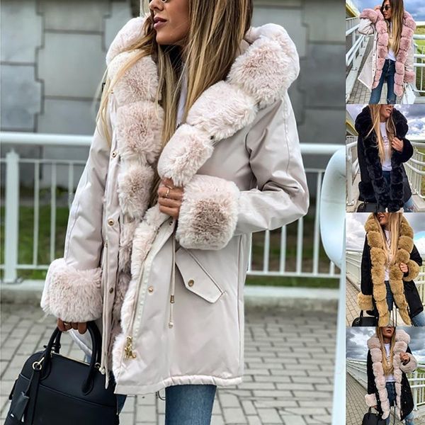 women's trench coats 2021 plus outerwear faux women winter size solid color warm coat ladies long sleeve zipper pocket plush overcoat, Tan;black
women's trench coats 2021 plus outerwear faux women winter size solid color warm coat ladies long sleeve zipper pocket plush overcoat, Tan;black