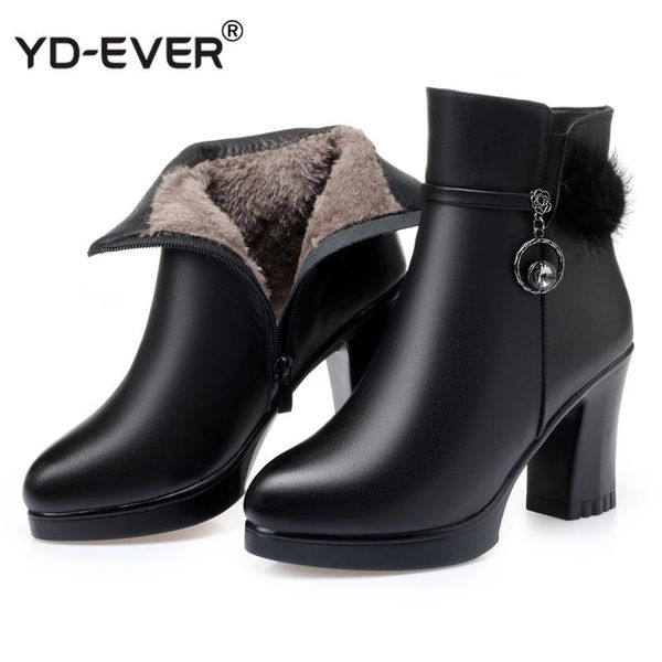 boots fashion genuine leather ankle women winter wool warm black thick high heel boot shoes
boots fashion genuine leather ankle women winter wool warm black thick high heel boot shoes
