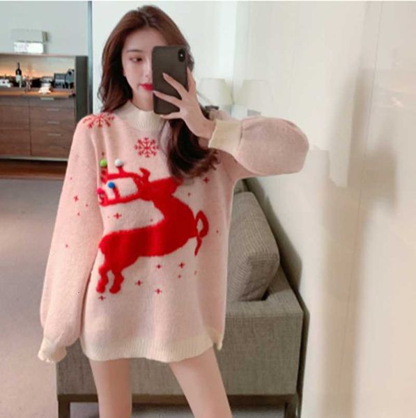 women's sweaters christmas embroidered deer bulky long sweater autumn winter women pullovers knit thick warm n6f, White;black
women's sweaters christmas embroidered deer bulky long sweater autumn winter women pullovers knit thick warm n6f, White;black