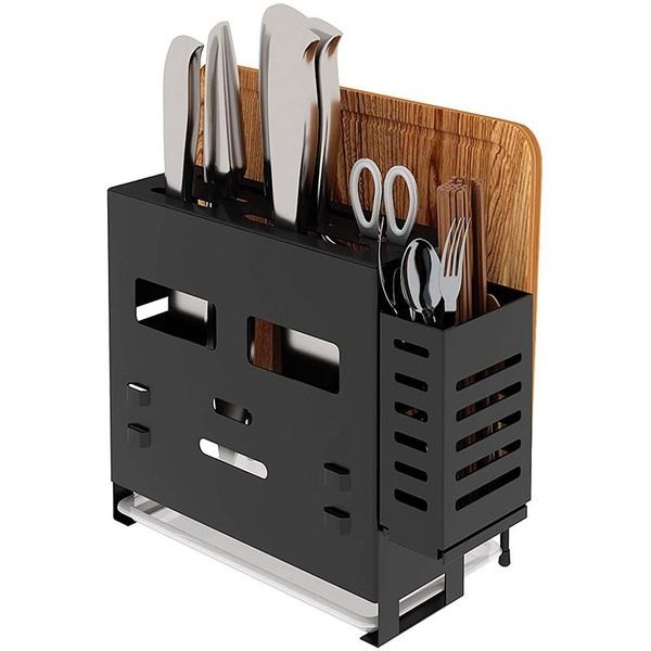 knife holder, 4 in 1 knives/forks/chopsticks/spoons/cutting board organizer for kitchen counterstorage, wall mount storage & organizatio
knife holder, 4 in 1 knives/forks/chopsticks/spoons/cutting board organizer for kitchen counterstorage, wall mount storage & organizatio