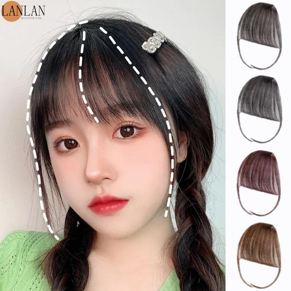 synthetic wigs lanlan air bangs wig female 100% real hair ultra-thin natural invisible lifelike head curtain with sideburns, Black
synthetic wigs lanlan air bangs wig female 100% real hair ultra-thin natural invisible lifelike head curtain with sideburns, Black
