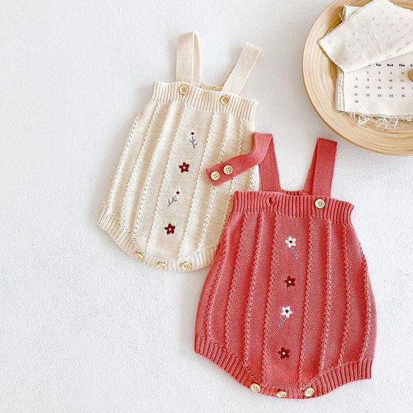 rompers baby girls bodysuit autumn embroidered straps knitting sleeveless jumpsuit infantil clothes1, Blue
rompers baby girls bodysuit autumn embroidered straps knitting sleeveless jumpsuit infantil clothes1, Blue