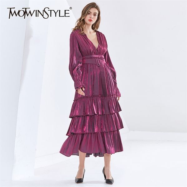 elegant patchwork ruffle dress for women v neck long sleeve high waist sashes midi dresses female fashion 210520, Black;gray
elegant patchwork ruffle dress for women v neck long sleeve high waist sashes midi dresses female fashion 210520, Black;gray