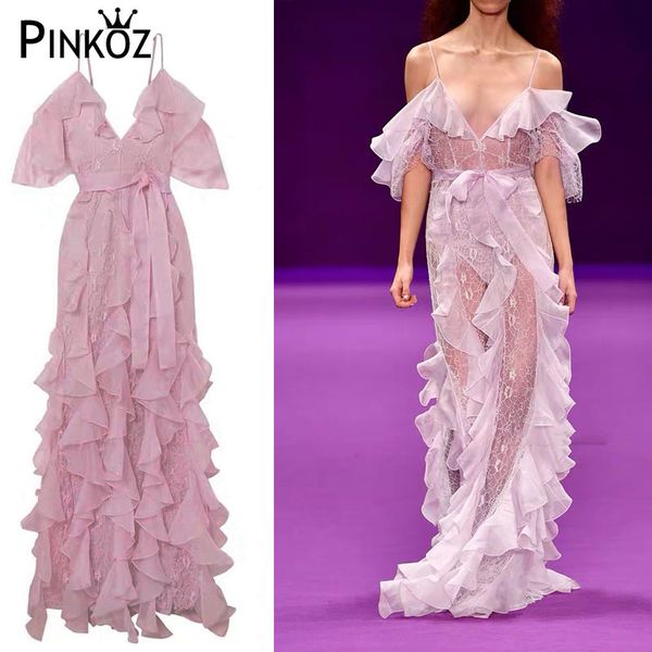 summer ruffles lace hollow out patchwork women dress v neck off shoulder high waist bowknot bandages dresses female 210421, White 
summer ruffles lace hollow out patchwork women dress v neck off shoulder high waist bowknot bandages dresses female 210421, White