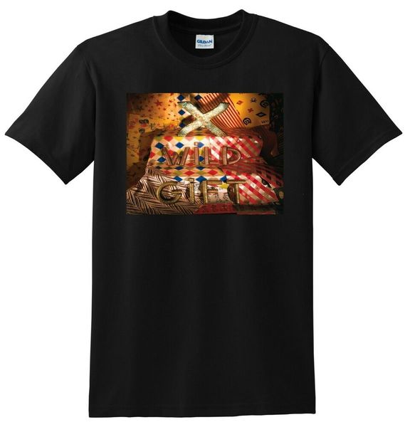 x t shirt wild gift vinyl cd cover small medium large or xl, White;black 
x t shirt wild gift vinyl cd cover small medium large or xl, White;black