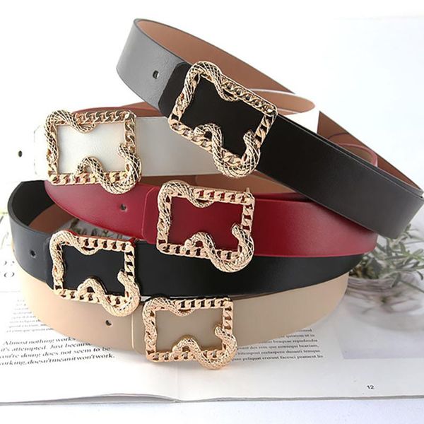 belts punk women golden buckle candy colors leather waist strap all-match jeans black designer female waistband, Black;brown
belts punk women golden buckle candy colors leather waist strap all-match jeans black designer female waistband, Black;brown
