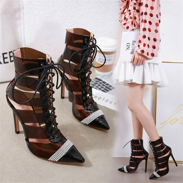 spring fall roman woman ankle boots pointed fashion hollow out mesh high heels party shoes zip buckle female sandals white pink, Black
spring fall roman woman ankle boots pointed fashion hollow out mesh high heels party shoes zip buckle female sandals white pink, Black