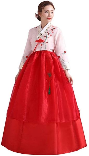 ethnic clothing ez-sofei traditional embroidery long sleeve women korean hanbok dress wedding dance costume, Red
ethnic clothing ez-sofei traditional embroidery long sleeve women korean hanbok dress wedding dance costume, Red