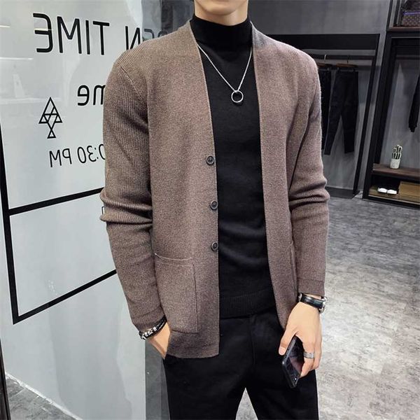 autumn cardigan men clothing fashion button decor korean sweater men front pocket loose casual mens cardigan 3color 3xl 211008, White;black
autumn cardigan men clothing fashion button decor korean sweater men front pocket loose casual mens cardigan 3color 3xl 211008, White;black