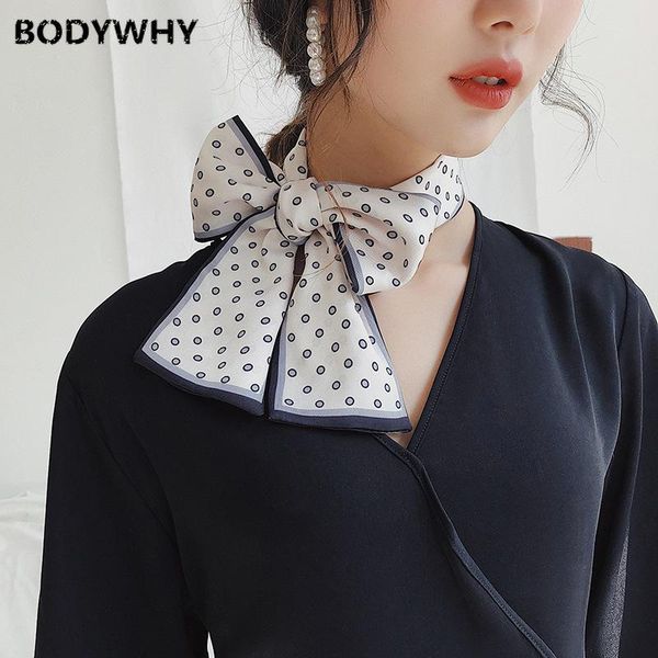 scarves women's scarf retro polka dot korean version of the long small silk female spring and summer decorative tied wrist, Blue;gray
scarves women's scarf retro polka dot korean version of the long small silk female spring and summer decorative tied wrist, Blue;gray
