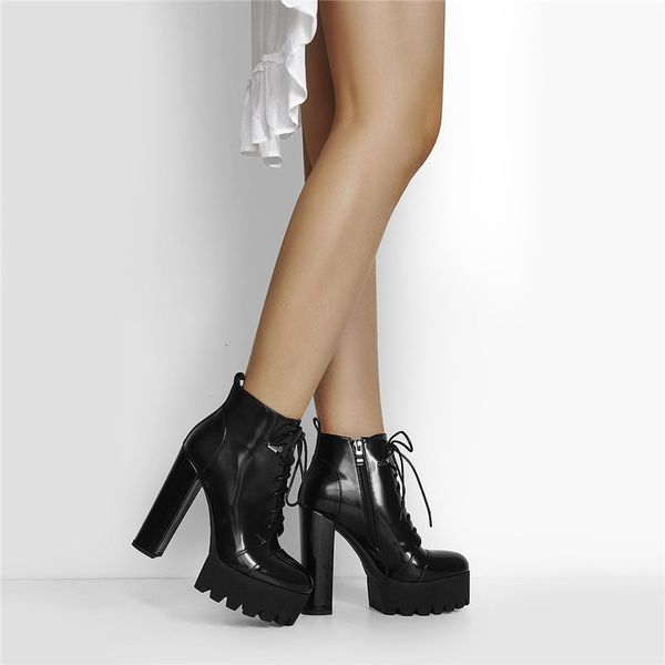 boots platform lace up round toe black white patent leather chunky high heels ankle booties big size lady short boots
boots platform lace up round toe black white patent leather chunky high heels ankle booties big size lady short boots