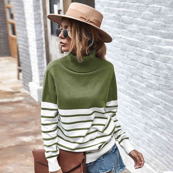 sweater woman fashionable blouses women's clothes fall and winter ladies streetwear turtleneck high-striped female 7 colour, White;black
sweater woman fashionable blouses women's clothes fall and winter ladies streetwear turtleneck high-striped female 7 colour, White;black