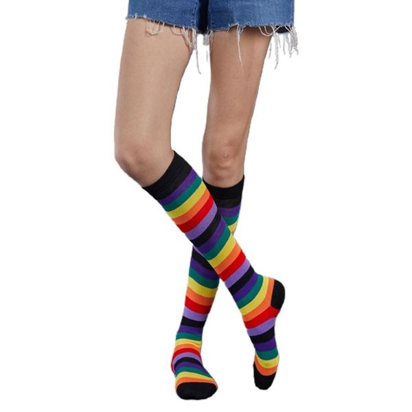 socks & hosiery k1me women rainbow colorful striped knee high cosplay dance party stockings, Black;white
socks & hosiery k1me women rainbow colorful striped knee high cosplay dance party stockings, Black;white