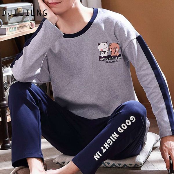 men new cats lent pajamas long mouw set broek for nightwear pak homewear plus size 3xl, Black;brown
men new cats lent pajamas long mouw set broek for nightwear pak homewear plus size 3xl, Black;brown