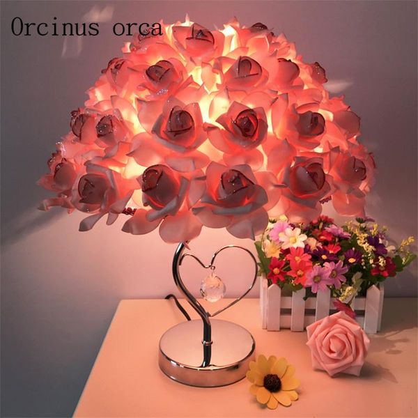table lamps crystal lamp creative wedding room decoration bedroom bedside european warm rose gift
table lamps crystal lamp creative wedding room decoration bedroom bedside european warm rose gift