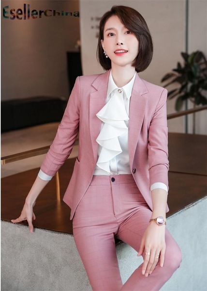 novelty pink ladies office formal professional business suits with pants and jackets coat women ol styles trousers set blazers women's, White;black
novelty pink ladies office formal professional business suits with pants and jackets coat women ol styles trousers set blazers women's, White;black