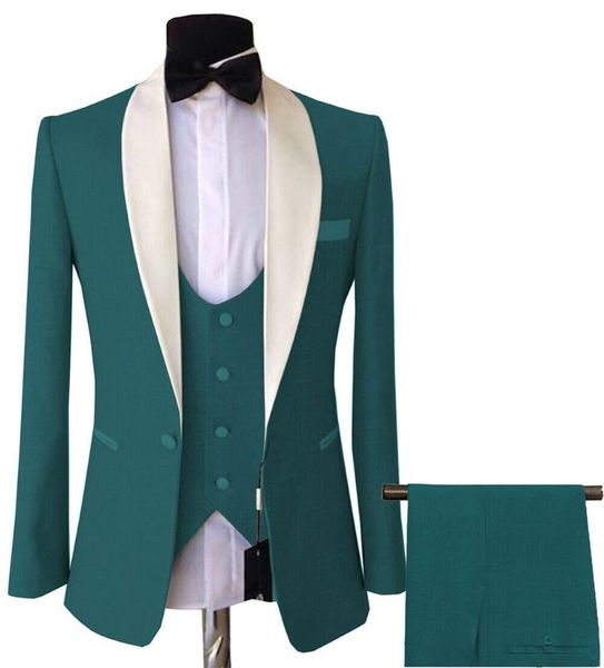 men's suits & blazers 3-piece notch lapel wedding groom tuxedo dress business suit jacket + trousers vest costume homme, White;black
men's suits & blazers 3-piece notch lapel wedding groom tuxedo dress business suit jacket + trousers vest costume homme, White;black