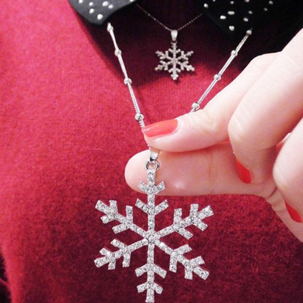 chokers year christmas gift fashion luxury silver plated snowflake necklace pendants snow flower chain jewelry women n184, Golden;silver
chokers year christmas gift fashion luxury silver plated snowflake necklace pendants snow flower chain jewelry women n184, Golden;silver
