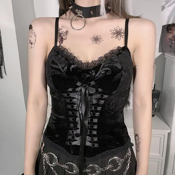 women's tanks & camis y2k gothic summer crop women velvet lace streetwear sleeveless corset bandage punk grunge basic black ta, White
women's tanks & camis y2k gothic summer crop women velvet lace streetwear sleeveless corset bandage punk grunge basic black ta, White