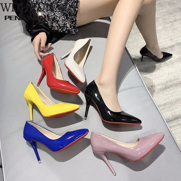 sandals 2021 women yellow blue 10cm high heels pu leather female scarpins office pointed toe tacons pumps shoes plus size h58z, Black
sandals 2021 women yellow blue 10cm high heels pu leather female scarpins office pointed toe tacons pumps shoes plus size h58z, Black