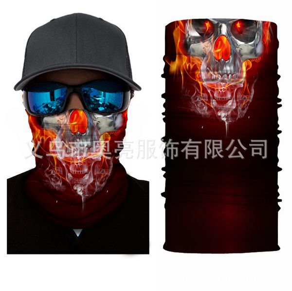 skull printed versatile magic scarf seamls multifunctional sunscreen mask uv protection
skull printed versatile magic scarf seamls multifunctional sunscreen mask uv protection