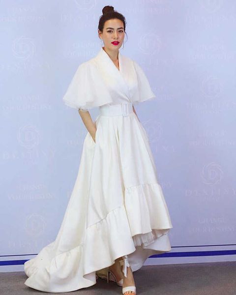 luxury party evening dress 2021 tailed fashion mid waist white solid v-neck drs, Black
luxury party evening dress 2021 tailed fashion mid waist white solid v-neck drs, Black