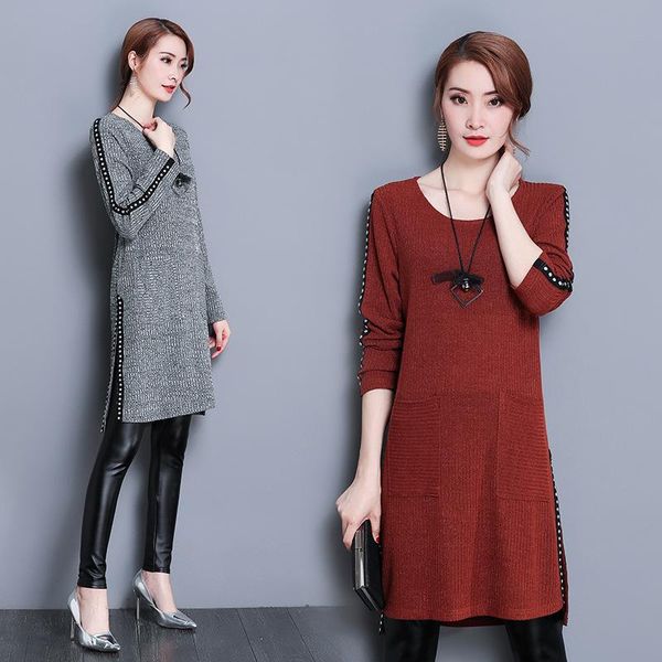 casual dresses 2021 autumn pattern will self-cultivation thin solid color round neck rendering unlined upper garment long sleeve dress, Black;gray
casual dresses 2021 autumn pattern will self-cultivation thin solid color round neck rendering unlined upper garment long sleeve dress, Black;gray