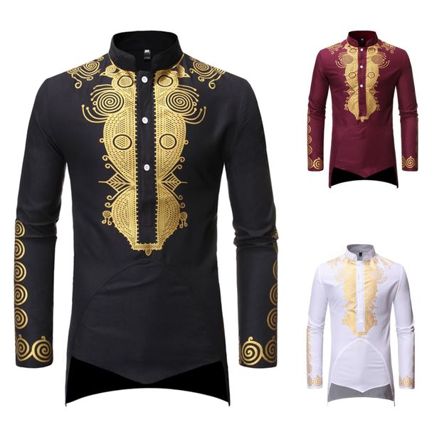 muslim men shirt islamic clothes print stand color kurta national printed long sleeve shirts male folk hip hop streetwear, Red
muslim men shirt islamic clothes print stand color kurta national printed long sleeve shirts male folk hip hop streetwear, Red