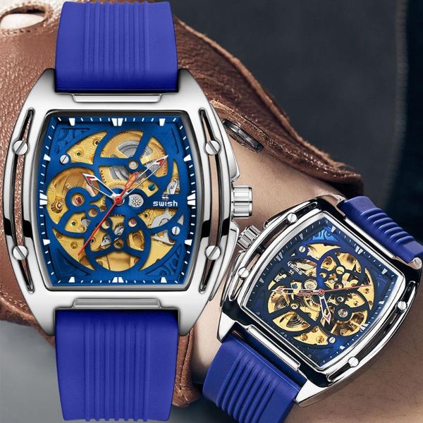 wristwatches swish mechanical sport design bezel golden watch mens watches clock men automatic skeleton montre homme, Slivery;brown
wristwatches swish mechanical sport design bezel golden watch mens watches clock men automatic skeleton montre homme, Slivery;brown