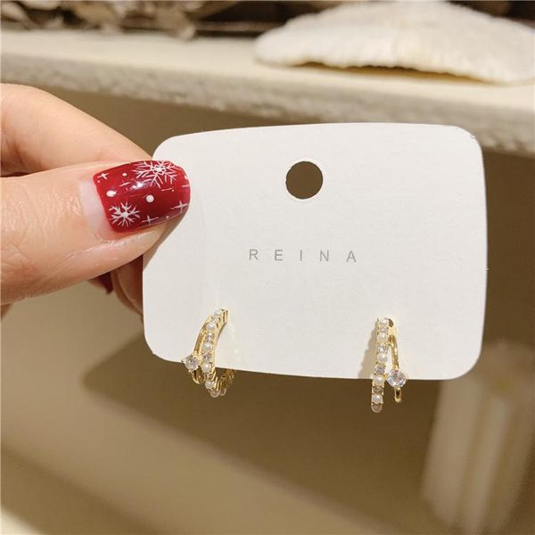 stud korean selling fashion jewelry, exquisite and small double half round earrings elegant women's everyday all-match, Golden;silver
stud korean selling fashion jewelry, exquisite and small double half round earrings elegant women's everyday all-match, Golden;silver