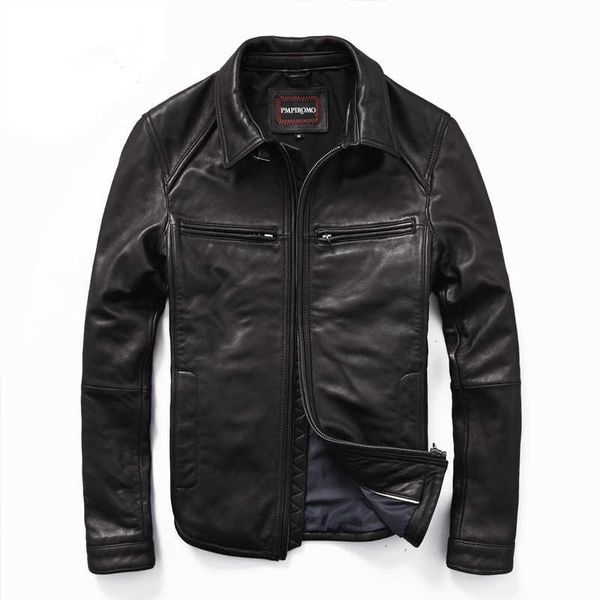 men's leather & faux 2021 turn down collar vintage jacket soft sheepskin slim fit coat men causal smart autumn male, Black
men's leather & faux 2021 turn down collar vintage jacket soft sheepskin slim fit coat men causal smart autumn male, Black