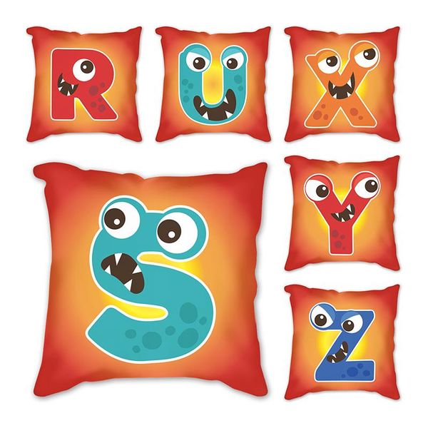 cushion/decorative pillow letter cushion cover print monster english alphabet case white pillows throw sofa decorative home decoration
cushion/decorative pillow letter cushion cover print monster english alphabet case white pillows throw sofa decorative home decoration