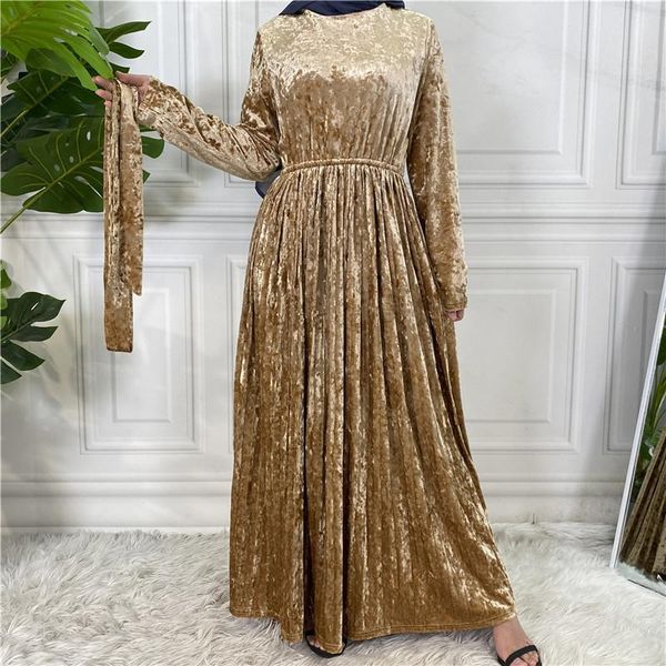 ethnic clothing muslim dress embroidery solid color thick gold velvet casual big swing fashion women's dresses abaya dubai, Red
ethnic clothing muslim dress embroidery solid color thick gold velvet casual big swing fashion women's dresses abaya dubai, Red
