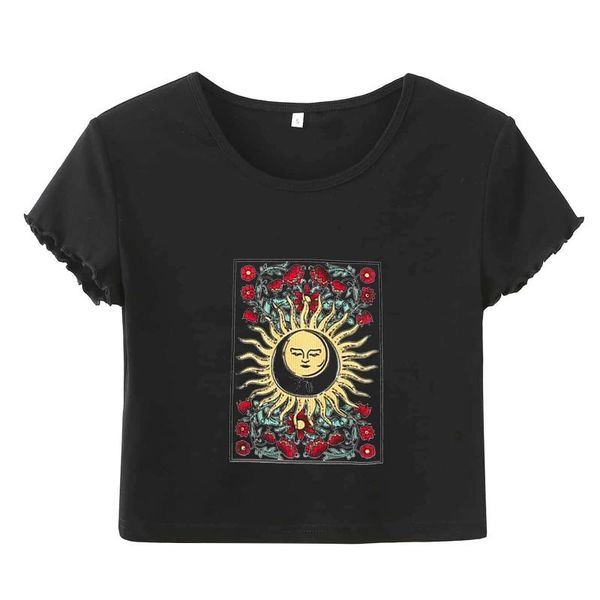 women's t-shirt graphic tee short sleeve crop sun moon print summer casual t shirt 2021 stretched tshirt crop a20, White
women's t-shirt graphic tee short sleeve crop sun moon print summer casual t shirt 2021 stretched tshirt crop a20, White