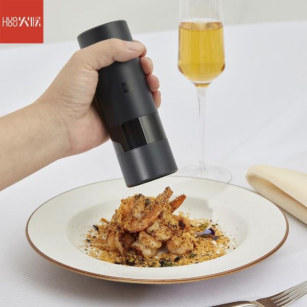 smart home control huohou electric automatic mill pepper and salt grinder led light 5 modes peper spice grain porcelain grinding core kitche
smart home control huohou electric automatic mill pepper and salt grinder led light 5 modes peper spice grain porcelain grinding core kitche