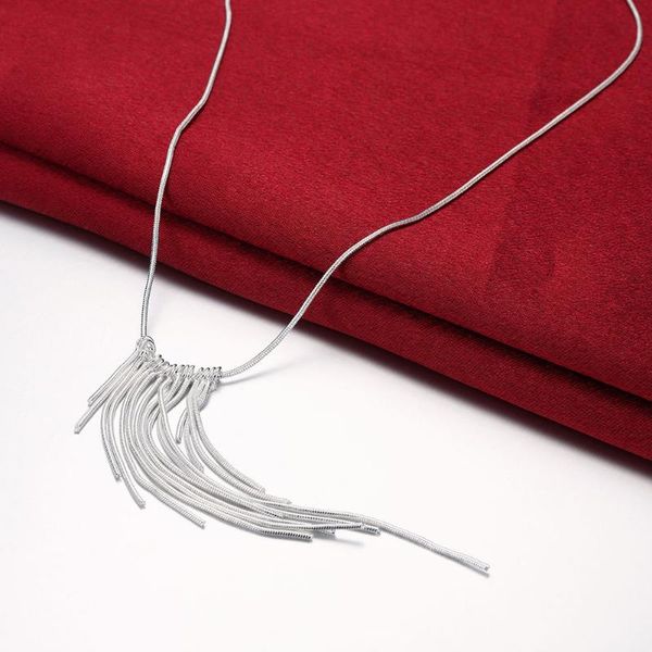 chains charms classic tassel snake chain wicker necklace 925 sterling silver jewelry for woman fashion party wedding holiday gifts
chains charms classic tassel snake chain wicker necklace 925 sterling silver jewelry for woman fashion party wedding holiday gifts