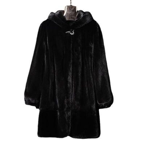 women's fur & faux autumn and winter 2021 coats female mid-length milk plus size warm women leisure loose jackets xf719, Black
women's fur & faux autumn and winter 2021 coats female mid-length milk plus size warm women leisure loose jackets xf719, Black