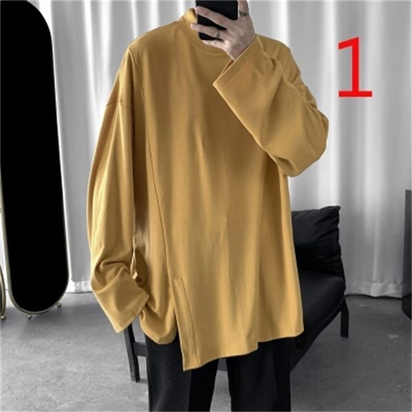 fall men's fashion cotton long sleeve t-shirt bottoming shirt basic 210420, White;black
fall men's fashion cotton long sleeve t-shirt bottoming shirt basic 210420, White;black